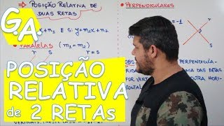 G A POSIÇÃO RELATIVA DE RETAS  Paralelismo e Perpendicularismo c exercícios [upl. by Enniroc]