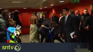 Mario Balotelli half naked as Neymar and Buffon give interviews [upl. by Salomi]