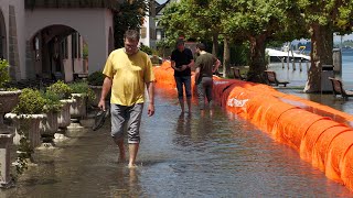 Hochwasser am Bodensee  Gefahrenstufe 5 erwartet  10 Juni 2024 [upl. by Siddra818]