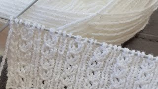 Mock Cable Knitting Stitch  Knitting Pattern for Beginners [upl. by Ahidam]