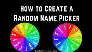 How to Create a Random Name Picker and Seating Plan Generator [upl. by Anaer]