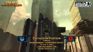 SWTOR  DatacronGuide Corellia  Regierungsbezirk  DatacronPosition auf Ninjalooterde [upl. by Eecyak]