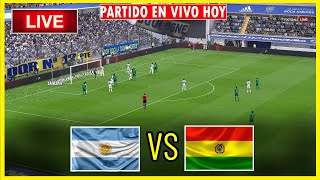 🔴Argentina vs Bolivia EN VIVO  Eliminatorias Sudamericanas 2024  Partido Completo Hoy eFOOTBALL [upl. by Anerres292]