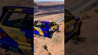 Realistic Car jump Crashes BeamNG Driveshorts trending [upl. by Sitelc]