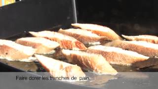 Recette simple  pain perdu à la plancha [upl. by Kcirneh812]