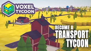 Voxel Tycoon  A transport tycoon game in a voxel world  Trains trucks amp buses [upl. by Abate]