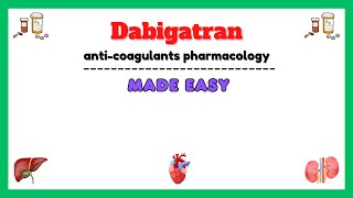 Anticoagulants pharmacology Dabigatran Oral Anticoagulant pharmacology pharmacology made easy [upl. by Wahlstrom]