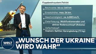 UKRAINEKRIEG USA sichert PatriotAbwehrsystem zu – Darum ist das System so begehrt [upl. by Axia]