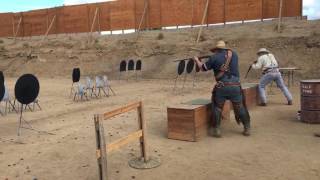 SASS Western Divisional 2016  Shoot off  Shotgun Boogie vs Smokestack [upl. by Fennelly]