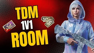 1v1 TDM ROOMS PUBG Mobile Live  TDM ROOM CHALLENGE ON LIVE STREAM COME PLAY 1v1 [upl. by Ancilin]