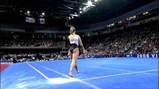 Shawn Johnson  Floor Exercise  2008 Visa Championships  Day 2 [upl. by Rehportsirhc]