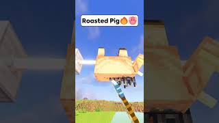 Minecraft Roasted Pig🔥🐷 Worlds Smallest Violin shorts minecraft [upl. by Arber943]