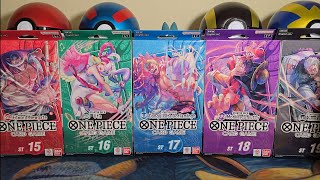 Opening the New One Piece Starter Decks ST15  ST20 [upl. by Luoar115]