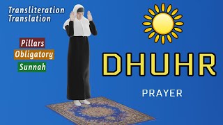 How to Pray Dhuhr for women with full instructions Subtitle ENAR [upl. by Nofets]