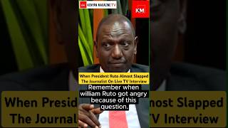 When President Ruto almost lost it during a live interview for being asked about his Net Worth [upl. by Adria]