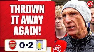 I’m Hurt We’ve Thrown It Away Again Lee Judges  Arsenal 02 Aston Villa [upl. by Yerd]