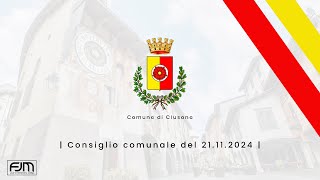 Consiglio Comunale del 21112024 [upl. by Nathanoj]