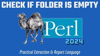 Learn Perl 2024  Check Folder Is Empty Code Example [upl. by Aikimat668]