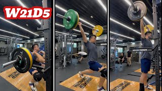 W21D5  Jerk 1RM Test weightlifting 舉重 [upl. by Macrae]