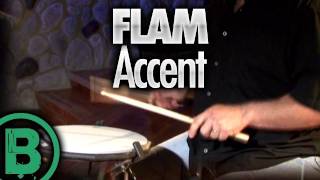 Flam Accent  Drum Rudiment Lessons [upl. by Fried]