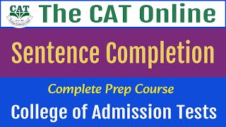 Sentence Completion  Fill in the Blanks English section MCQ solved for test preparation entrytest [upl. by Aiyn]