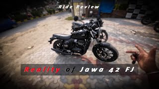 jawa 42 FJ ride Review [upl. by Nnylacissej]