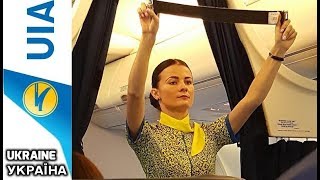 Preflight safety video Ukraine 🇺🇦 International Airlines Boeing 737 300 [upl. by Yelena592]