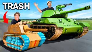 Build a Tank With Trash Win 1000 ft Mark Rober [upl. by Llerrehs423]