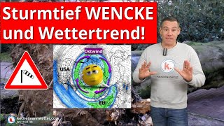 Update Sturm Wencke am Donnerstag und Wettertrend bis Anfang März [upl. by Alviani]