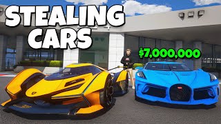 Stealing RARE Supercars in GTA 5 RP [upl. by Herculie]