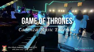 Game of Thrones  Cadenza Music Ensemble  Rising from the Pandemic through Music [upl. by Tonl550]