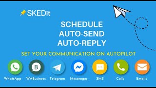 ES SKEDit Scheduling App Programación Envío Automático Respuesta Automática [upl. by Philis699]