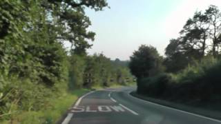 Driving On The B4190 From Kidderminster To Bewdley Worcestershire England 26th August 2013 [upl. by Nyrmac]