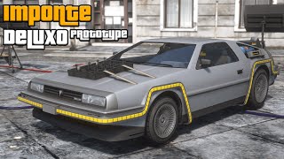 Imponte Deluxo Prototype Back to the Future Delorean  GTA V Lore Friendly Car Mods  PC [upl. by Dominick]