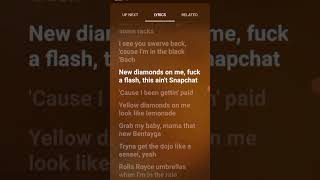 Roddy Ricch BALLINlyrics trending shorts foryou hiphop lyrics roddyricch rap [upl. by Ayanal542]