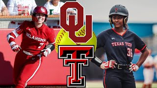 NCAA Softball Highlights 1 Oklahoma vs Texas Tech March 15 2024 [upl. by Ayam]