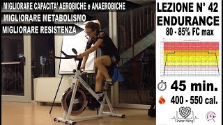 Lezione Spinning Indoor Cycling Allenamento in Soglia 85� max 80 rpm lez n° 42 [upl. by Erreid943]