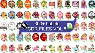 300 Labels CDR Files Free For Download VOL 2 [upl. by Akiemaj648]