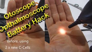 Welch Allyn Otoscope Ophthalmoscope Battery Hack  Make it bright again [upl. by Monte]