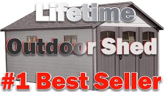 Lifetime 60236 11 x 185 Ft Outdoor Storage Shed 11 x 185 Desert Sand  Review [upl. by Sulamith157]