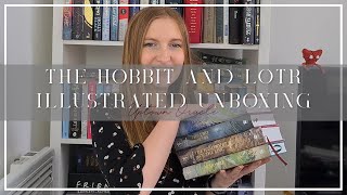 The Hobbit amp The Lord of the Rings Illustrated Edition  Unboxing amp Flip Through 📚 [upl. by Eillak]