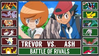 Ash vs Trevor Pokémon SunMoon  Kalos League Battle Custom [upl. by Rob541]