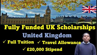 Still Open Fully Funded MSc and PhD scholarships in the UK with Stipend amp Travel Allowance [upl. by Annissa633]