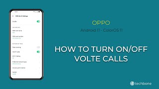 How to Turn OnOff VoLTE Calls  Oppo Android 11  ColorOS 11 [upl. by Novaj]