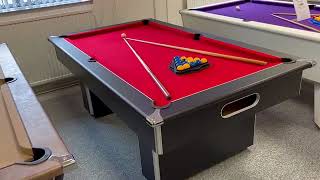 Gatley 7ft Black Slimline Pool Table [upl. by Klug]