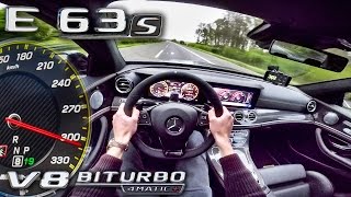 Mercedes AMG E63 S 4Matic 612HP ACCELERATION amp TOP SPEED AUTOBAHN POV by AutoTopNL [upl. by Lomax]