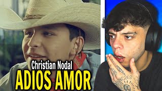 REACCIÓN Christian Nodal  Adiós Amor Video Oficial [upl. by Ludlow]