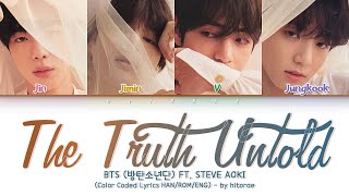 BTS 방탄소년단 – The Truth Untold 전하지 못한 진심 Feat Steve Aoki Color Coded Lyrics HANROMENG [upl. by Adnil]