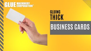 Gluing thick high quality business cards by gluing layers together [upl. by Nemad]