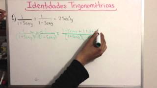 Identidades trigonométricas  ejercicios de identidades [upl. by Yrtnej]